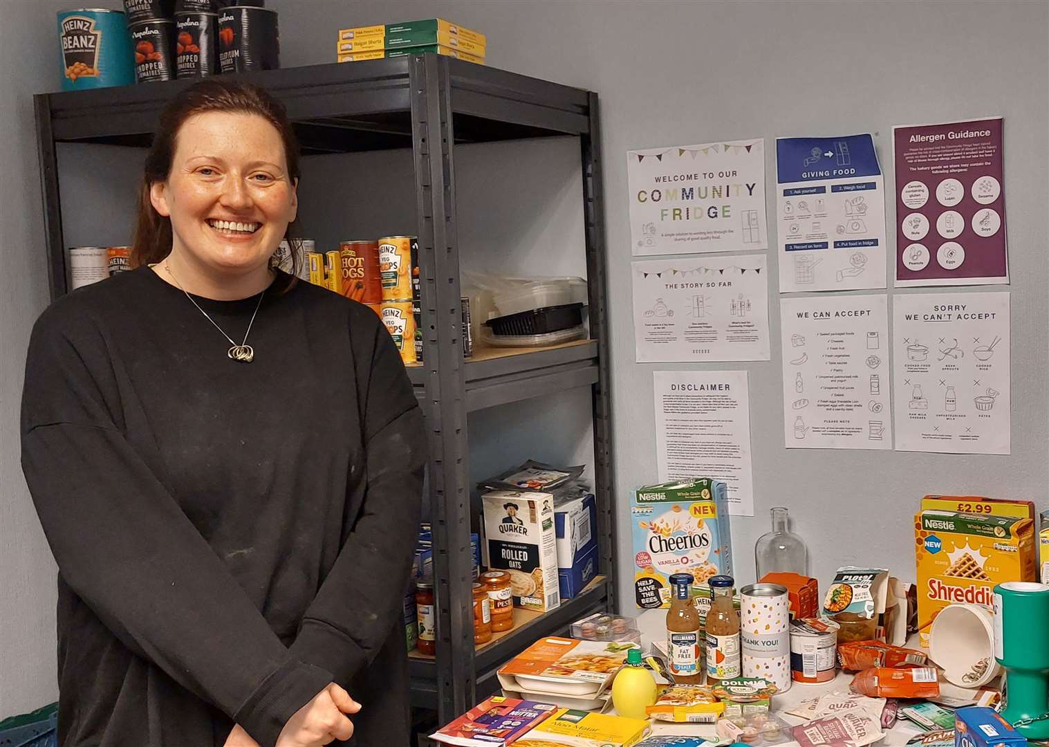 In December, Kati Ramsden opened a community fridge inside her shop