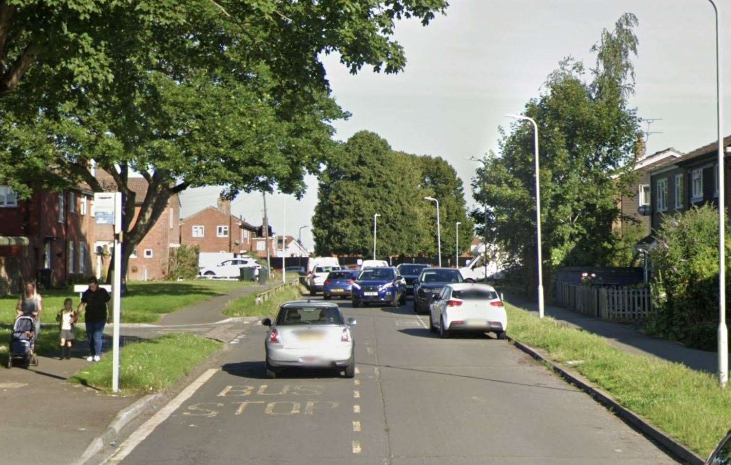 The incident happened along Osbourne Road in Willesborough. Picture: Google