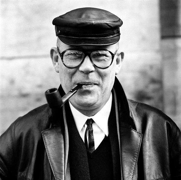 Portrait of German writer Uwe Johnson in 1974