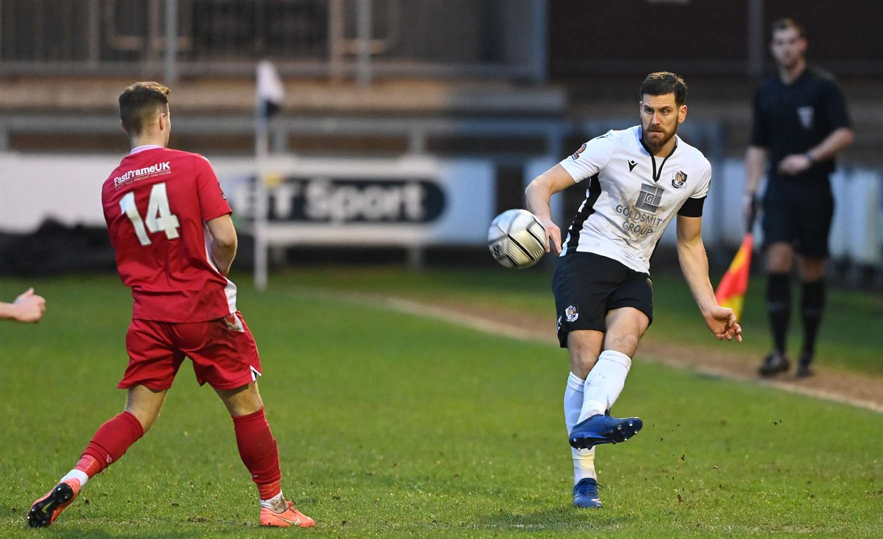 Defender Tom Bonner - one of 11 players to agree new deals at Dartford. Picture: Keith Gillard