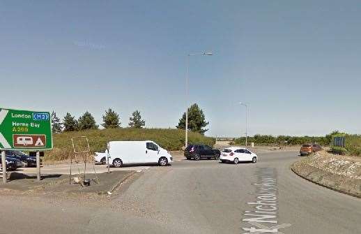 The crash happened at the St Nicholas Roundabout. Picture: Google