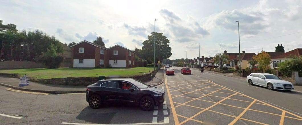 Loose Road and Plains Avenue (left) in Maidstone. Picture: Google