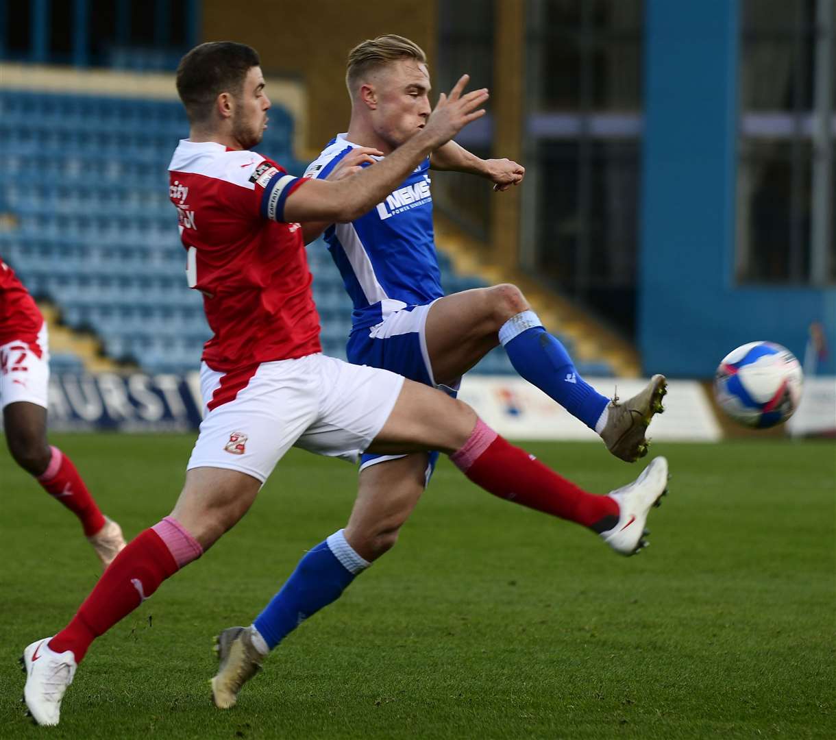 Gillingham's Kyle Dempsey in action against Swindon. Picture: Barry Goodwin (43420951)
