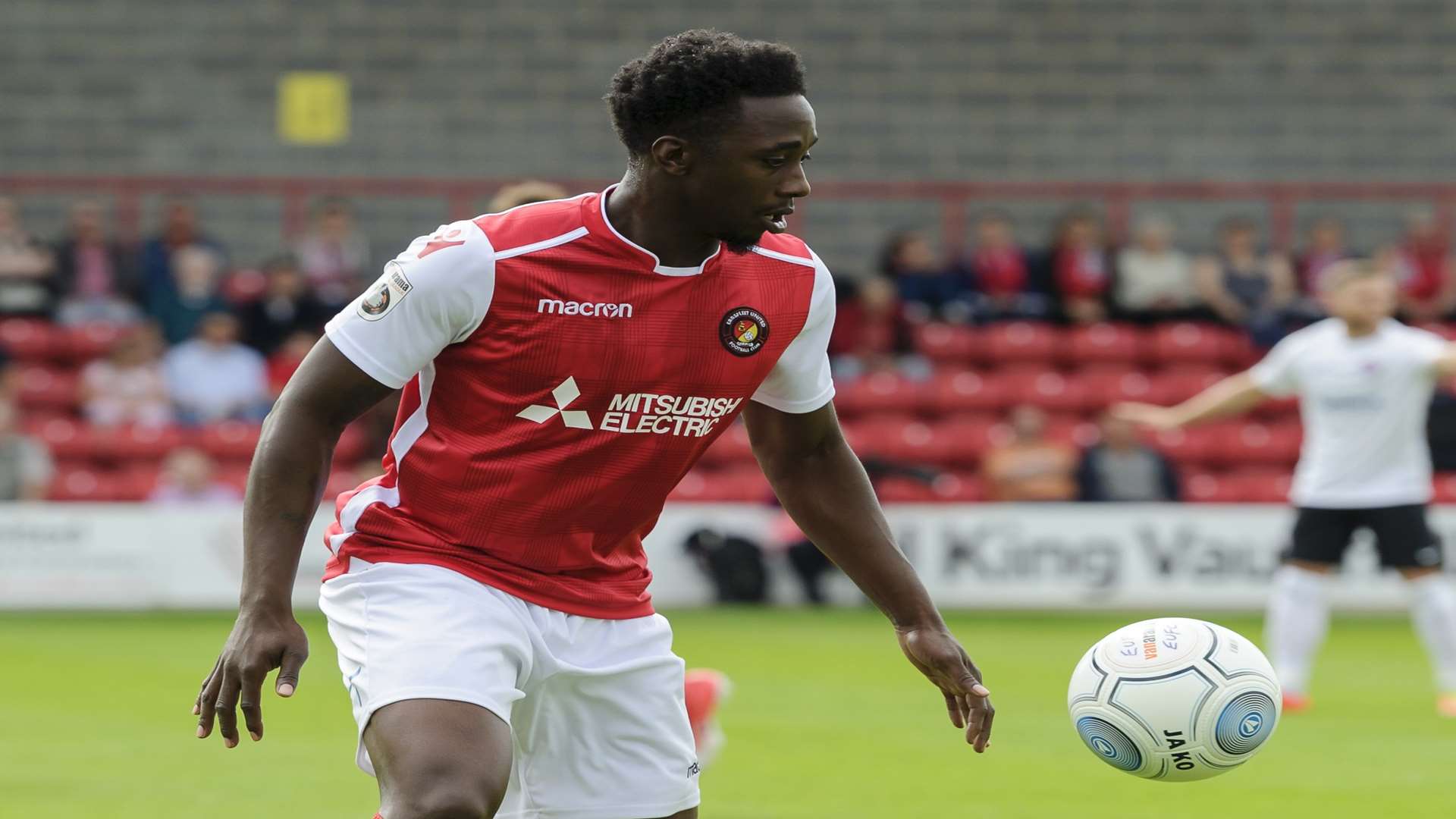 Ebbsfleet full-back Marvin McCoy Picture: Andy Payton