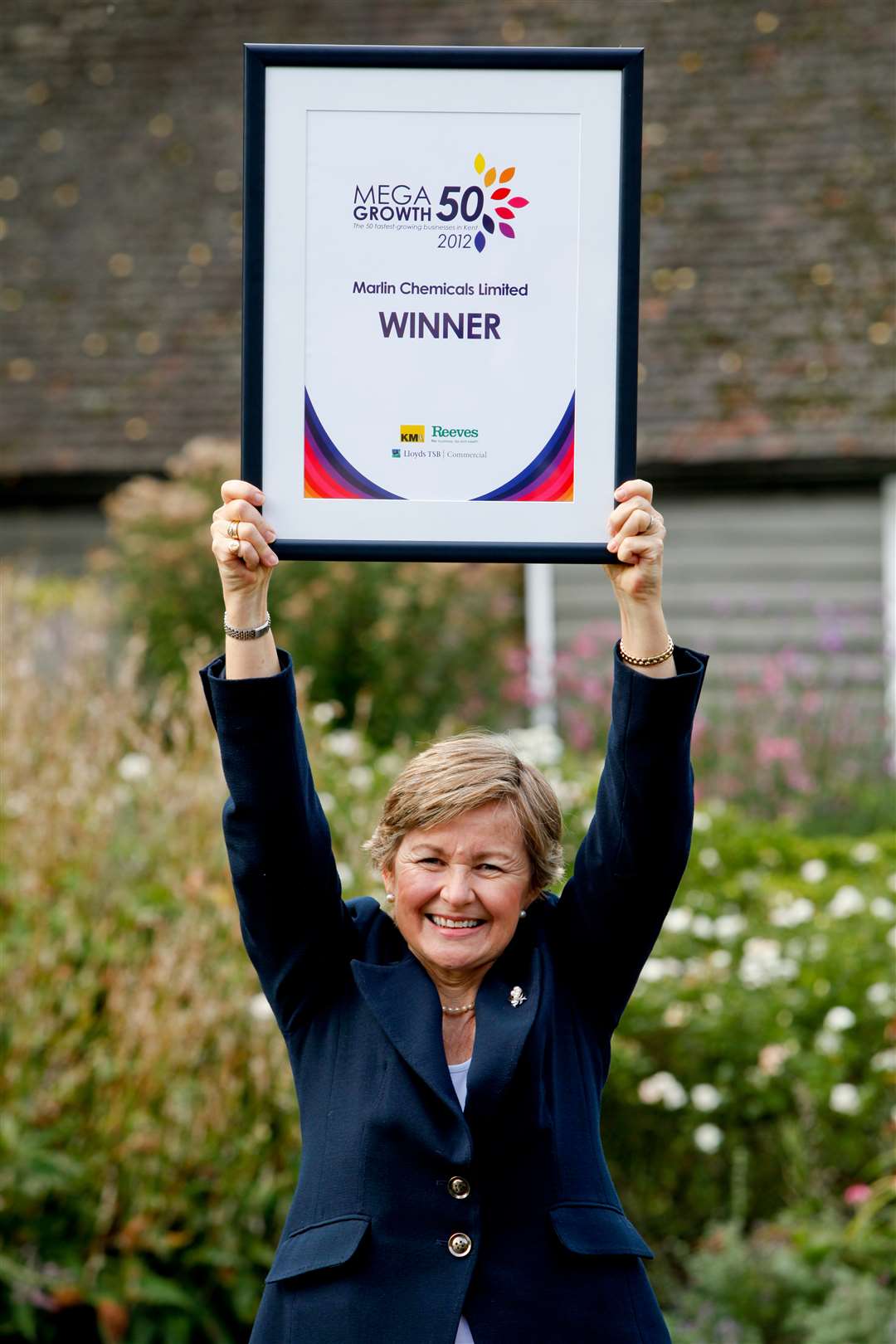 Marlin Chemicals director Diana White cheers the victory in 2012