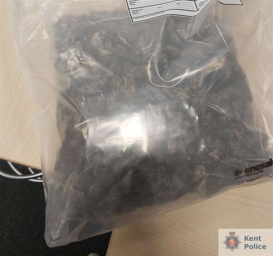 Cannabis seized from a house in Gravesend