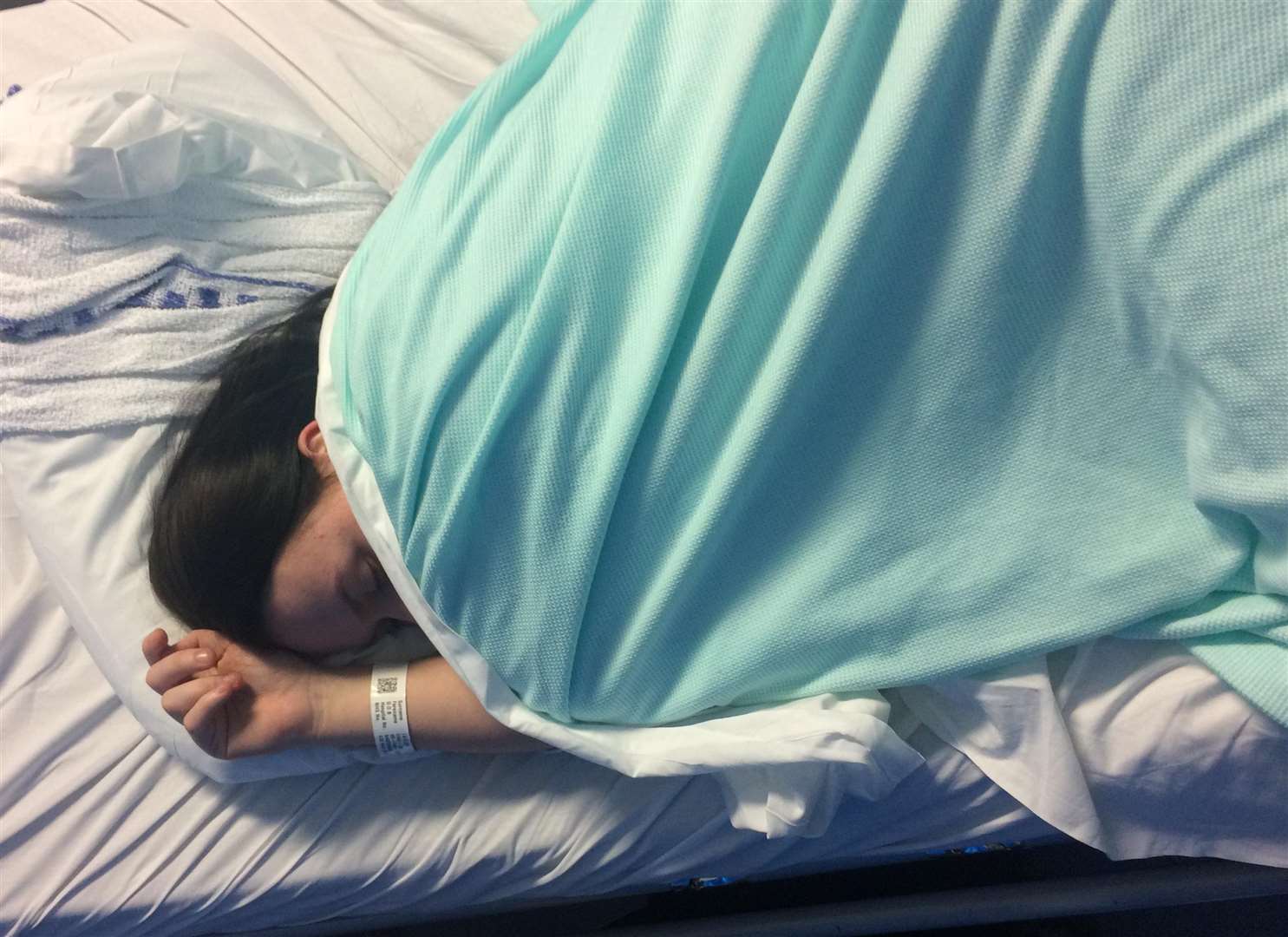Ellie-Jay Taylor in hospital
