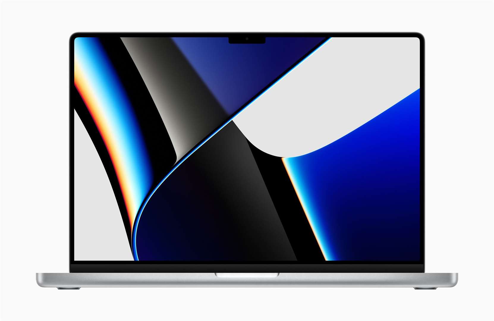 The MacBook Pro now features Apple’s camera notch, normally seen on the iPhone, for the first time (Apple)