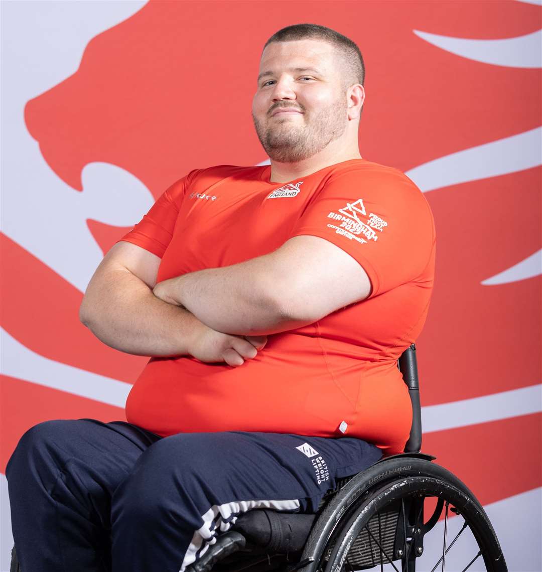 Liam McGarry selected to represent Team England at Para Powerlifting at the 2022 Commonwealth Games in Birmingham. Photo Credit: Sam Mellish / Team England.