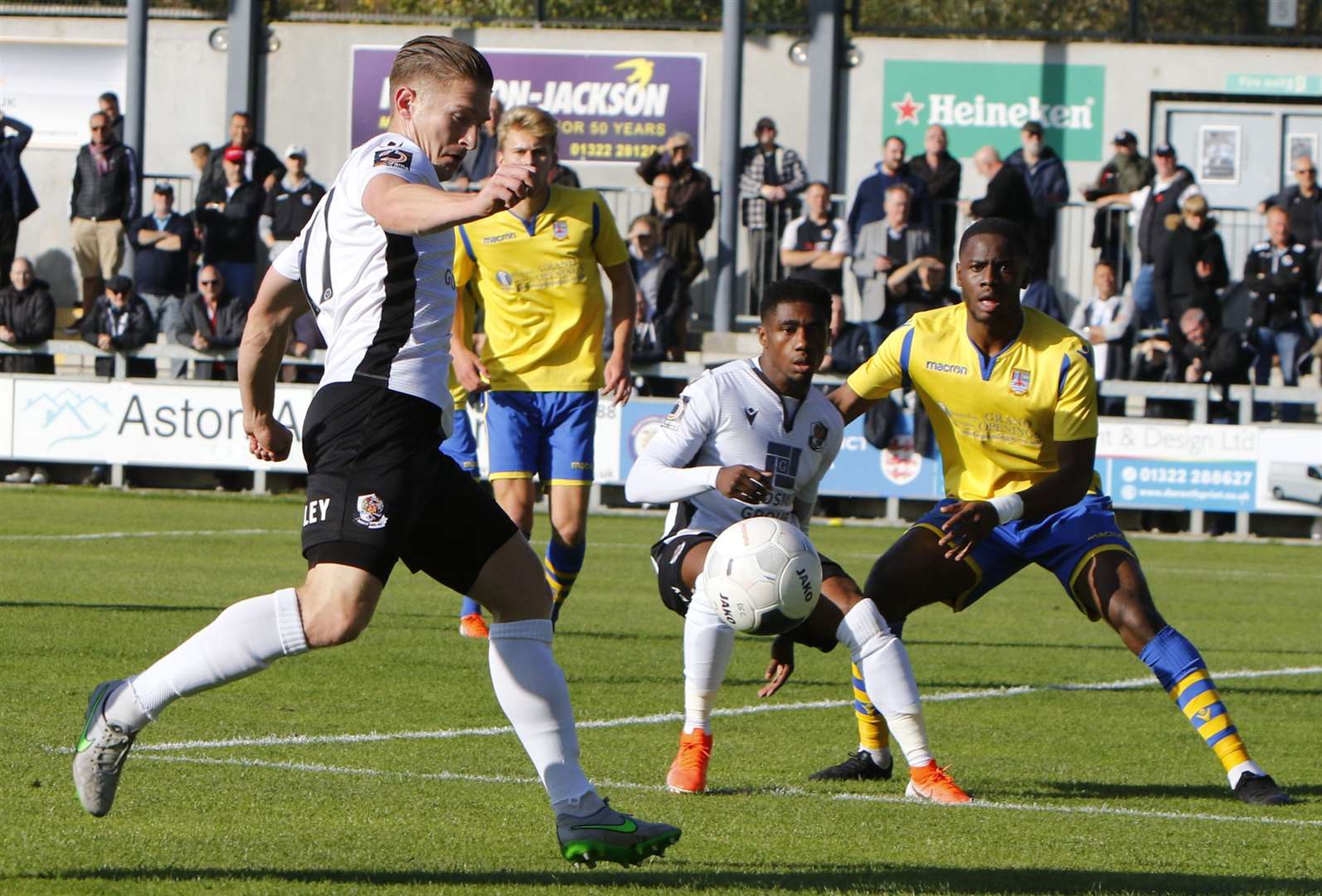 Andy Pugh broke his hand in three places during training last week to add to Dartford's injury woes Picture: Andy Jones