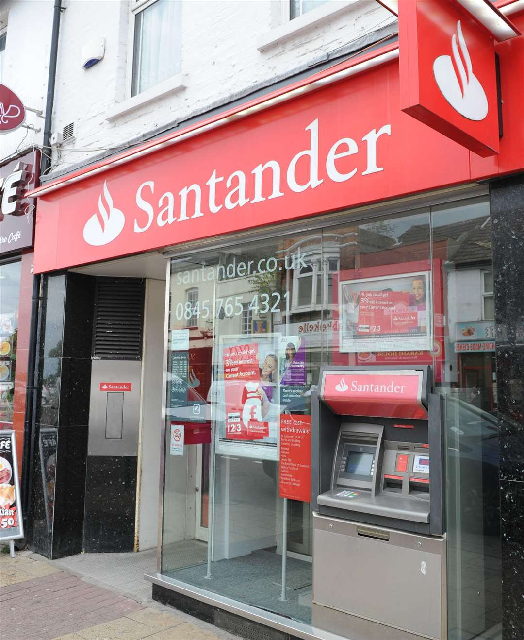 The Santander bank, Gillingham High Street will remain open