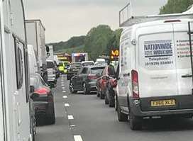 Drivers are being advised of queues on the M26 following a crash. Stock image courtesy of Rebecca Smith.