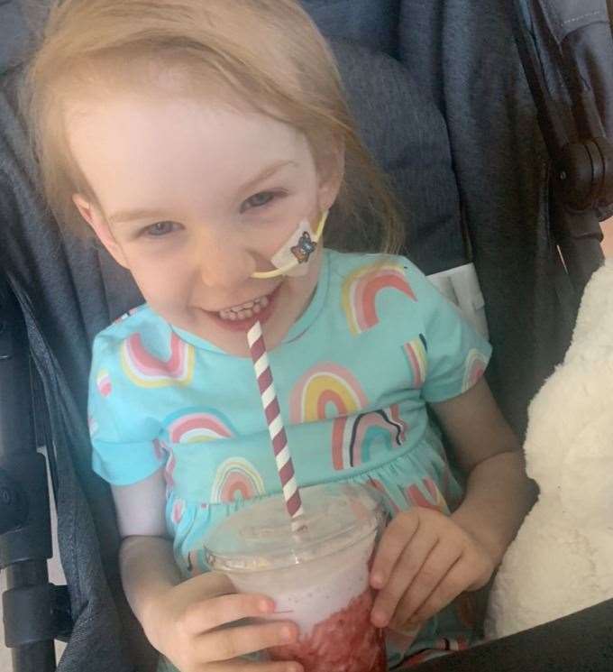 Nellie-Rose, from Maidstone has neuroblastoma, a rare and aggressive form of cancer