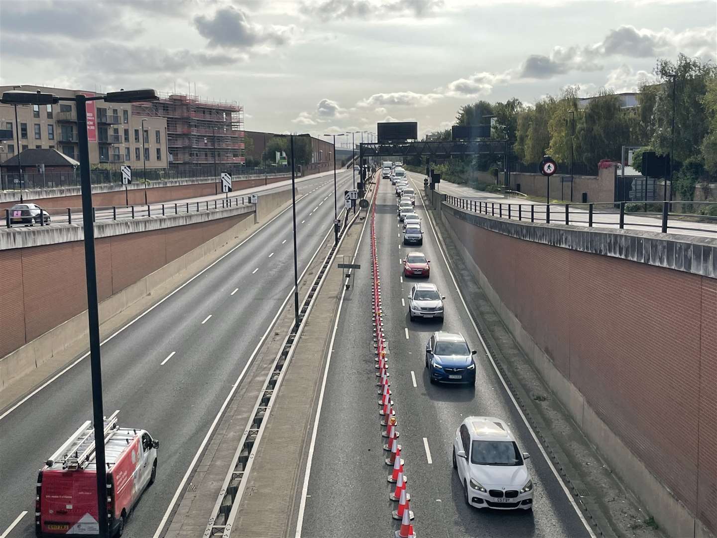 The queues through Medway Tunnel have been a daily occurrence for drivers since September