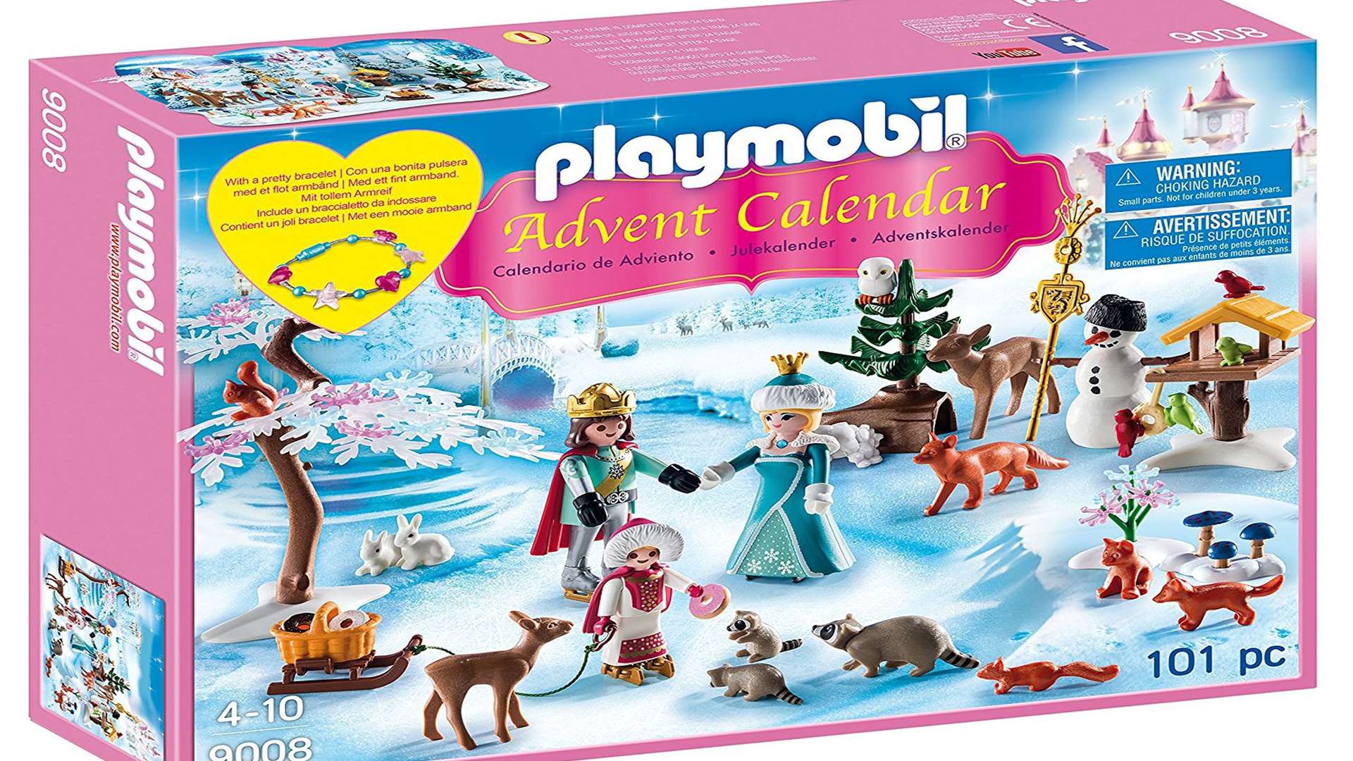 Royal Ice Skating Trip Playmobil advent calendar with a children’s bracelet, Amazon, £19.99