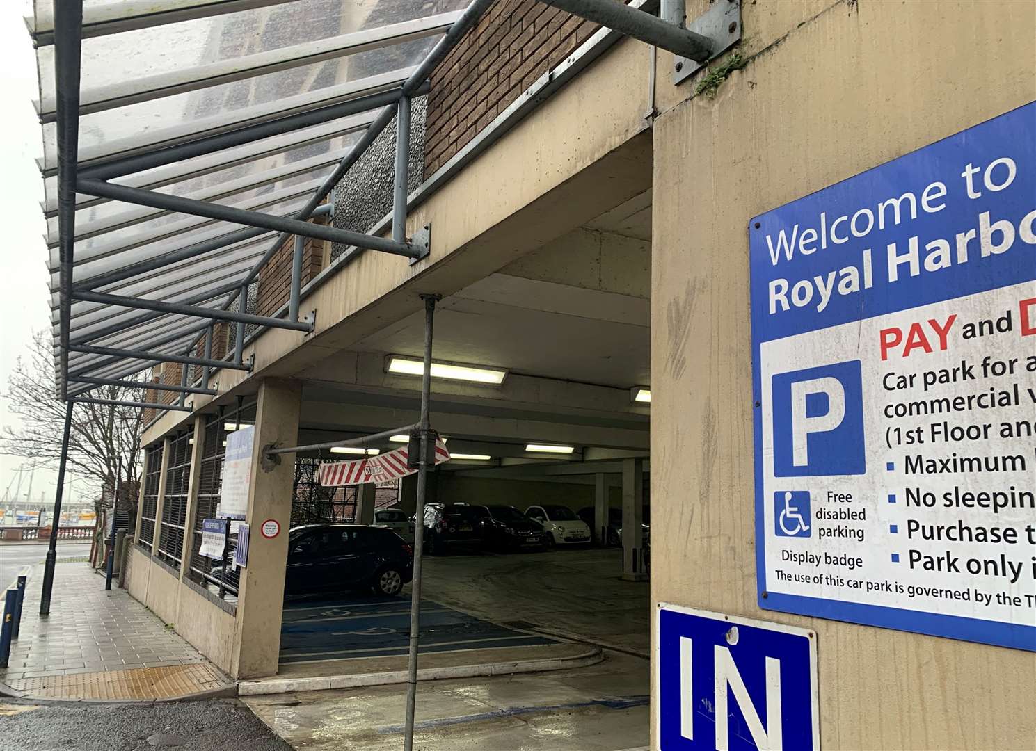 The car park in Ramsgate costs £1.60 an hour