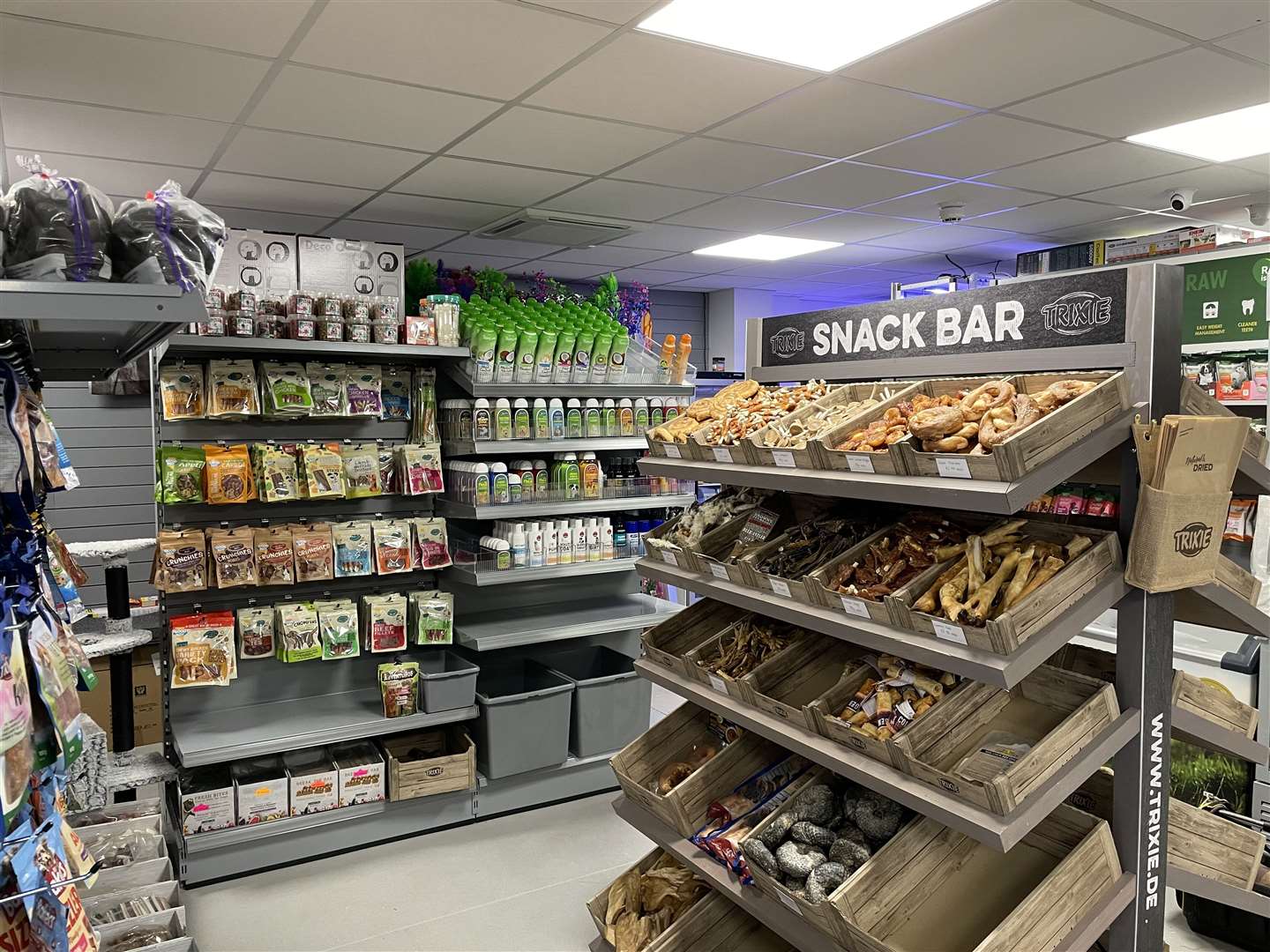 The shop's new-look interior