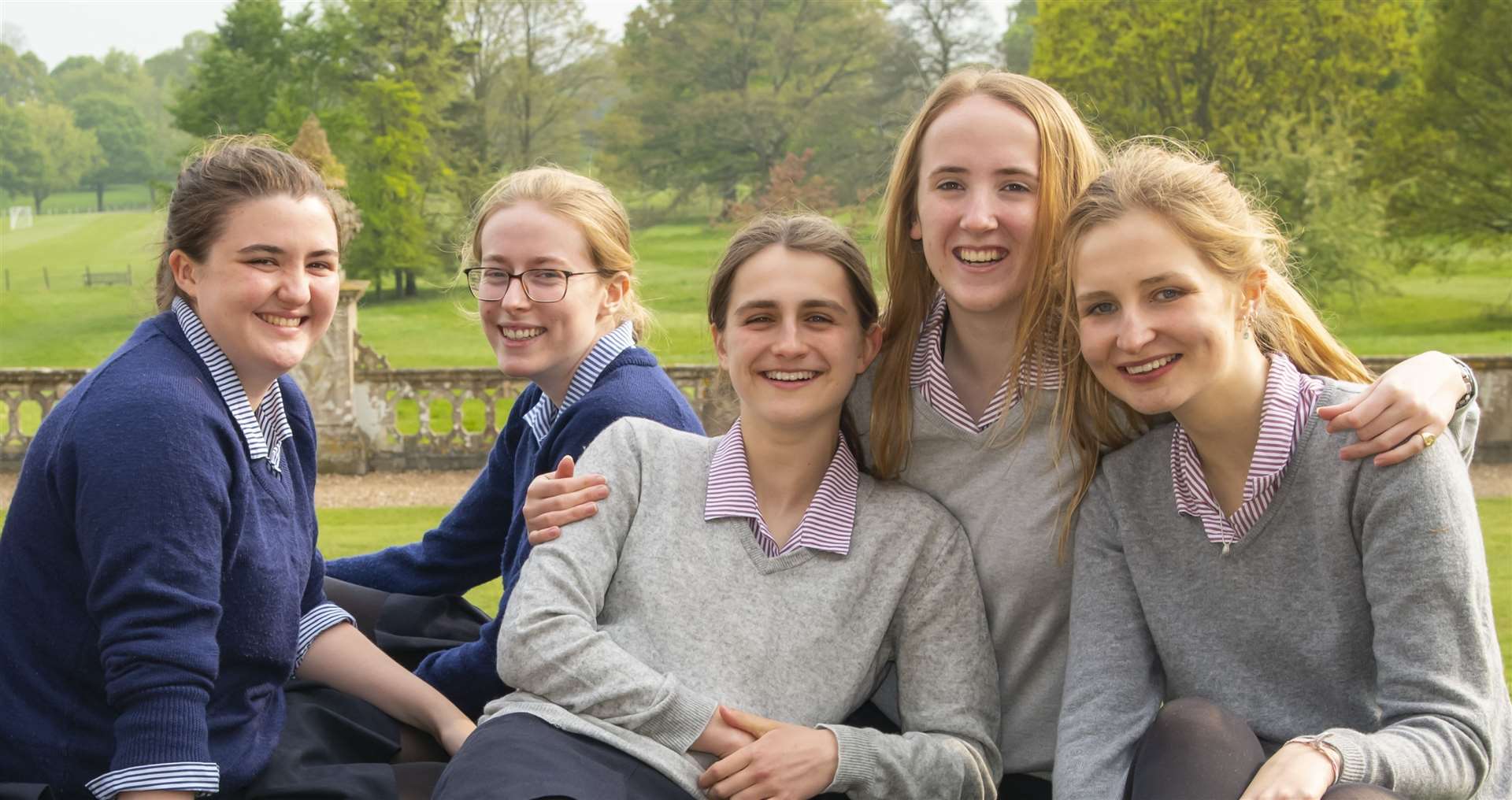 Some of the top A-level performers at Benenden School (15295946)