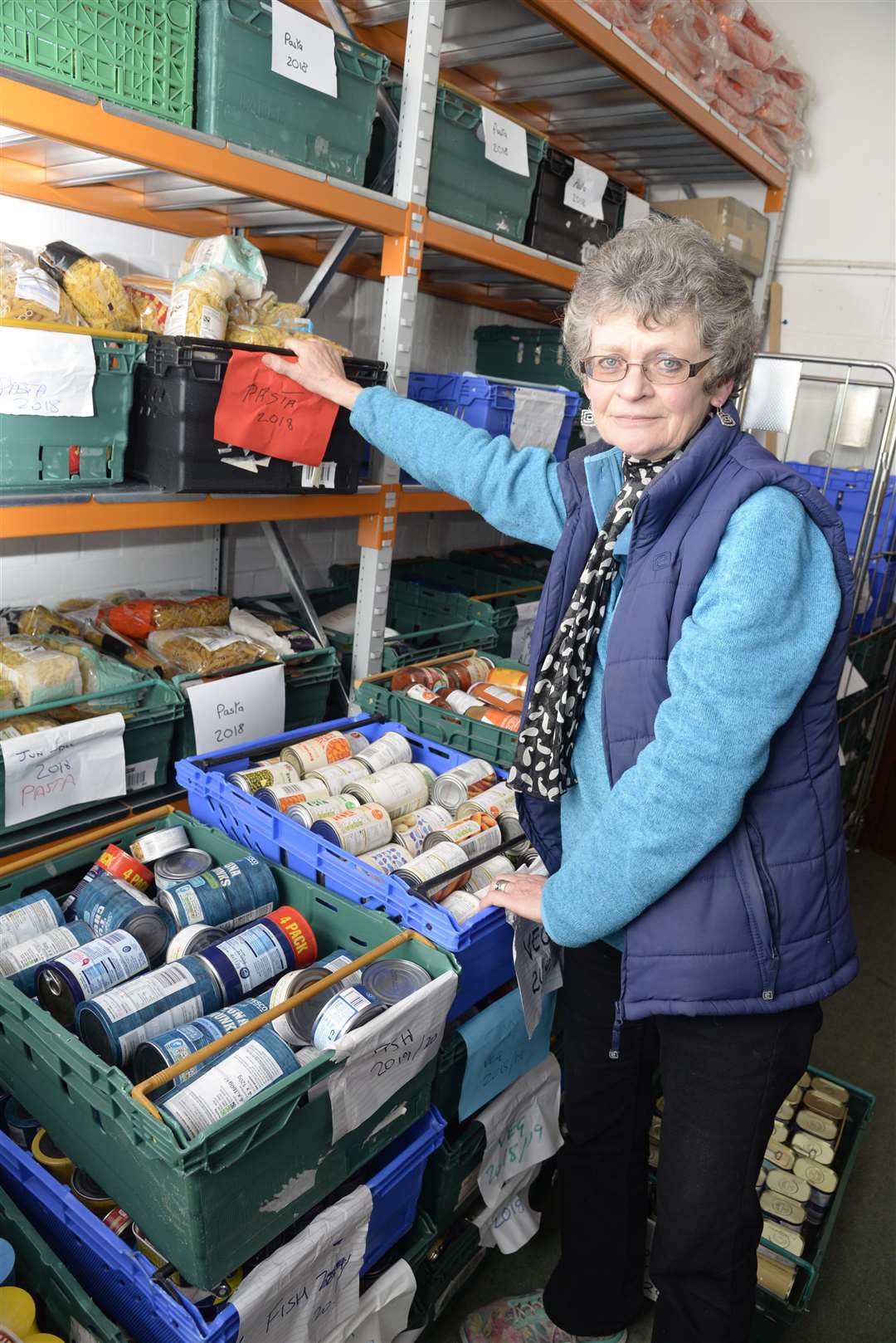 Sheila Ward from Deal Area Foodbank is appealing for people's continued support Picture: Chris Davey