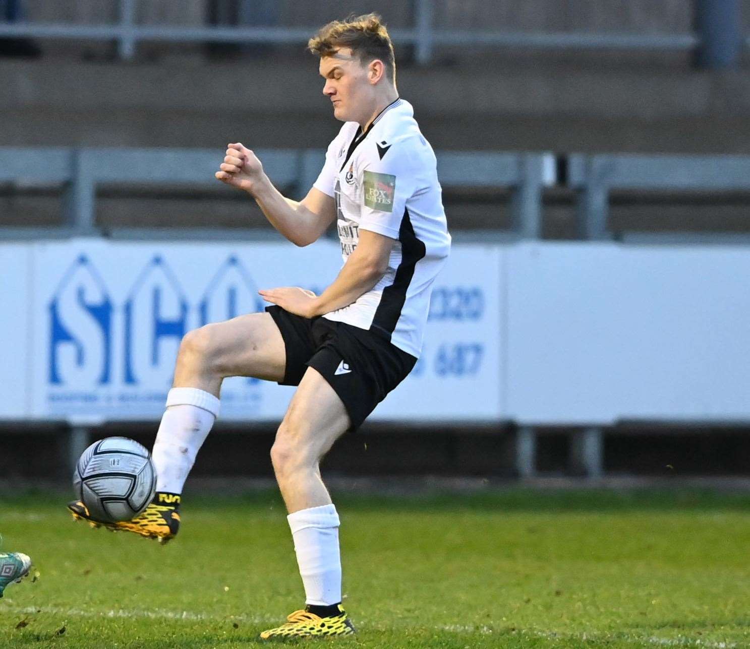 Cameron Brodie who is on loan from Dartford at Margate. Picture: Keith Gillard