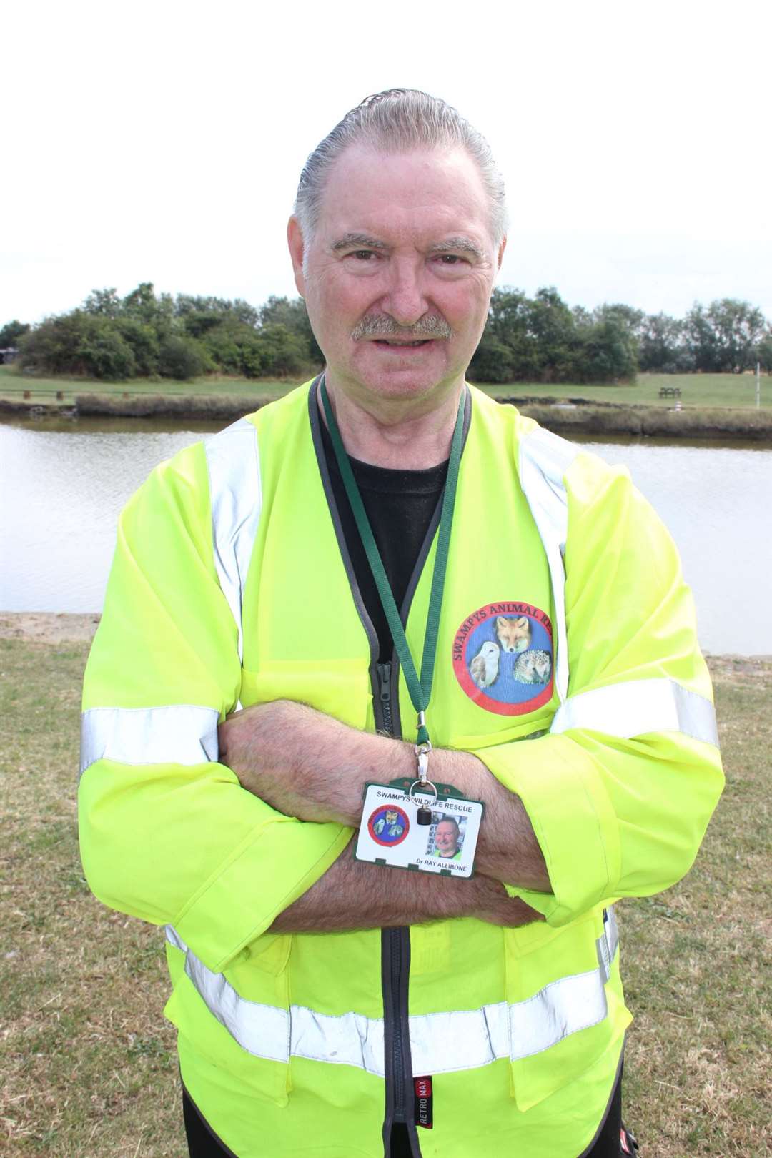 Ray Allibone of Swampy Wildlife Rescue at Barton's Point, Sheerness
