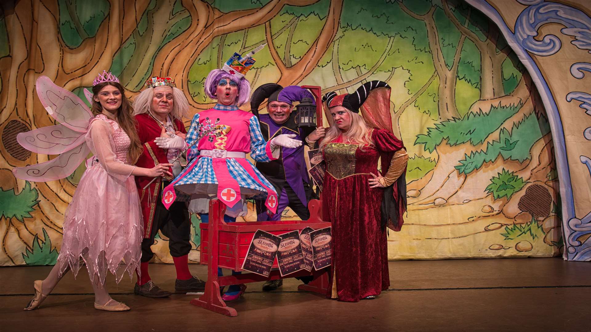 The cast of Sleeping Beauty at the Leas Cliff Hall