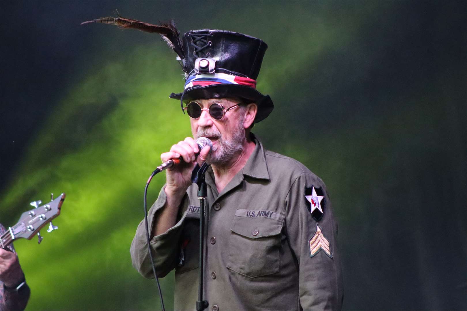 Marvellous Mo (Maurice Dunk) with hat at Groovy Fest 3 at the Woodstock, Sittingbourne. Picture: John Nurden