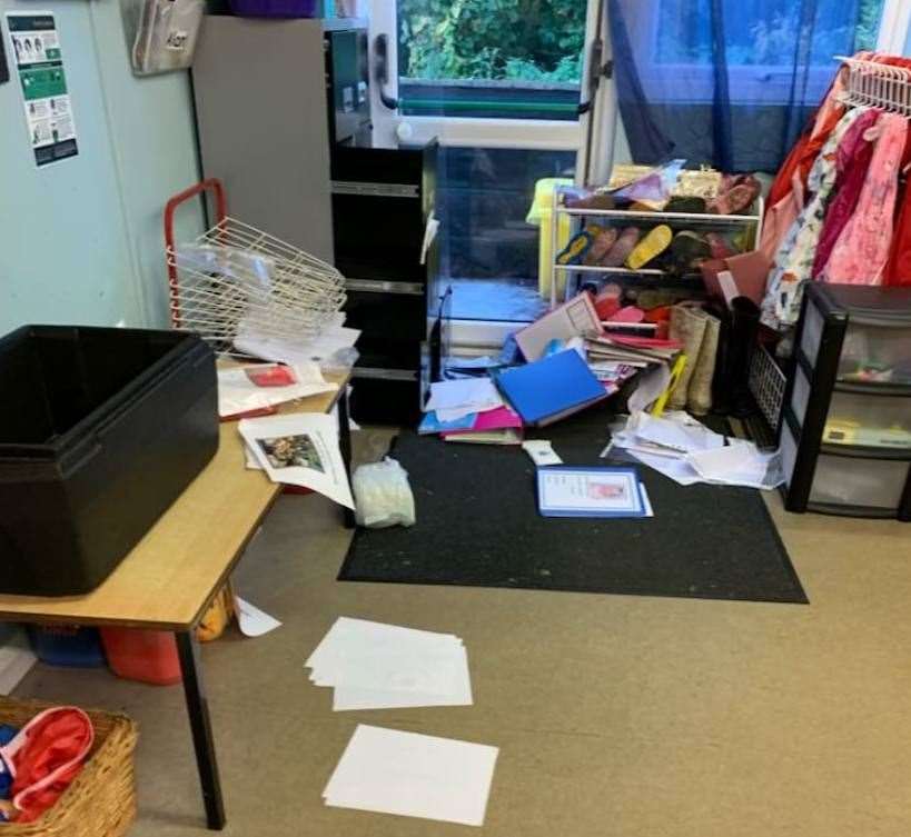 Smilers Nursery in Chattenden was targeted by thieves who trashed play equipment and left with petty cash. Picture: Smilers