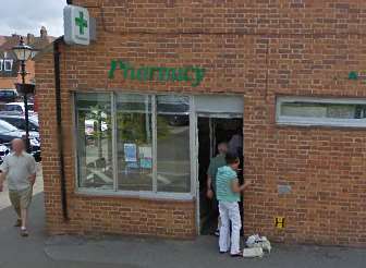 The pharmacy entrance into Bank Street. Picture from Google