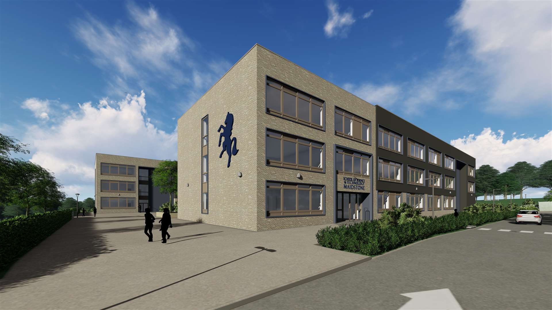 The latest artist's impression for the School of Science and Technology - Maidstone