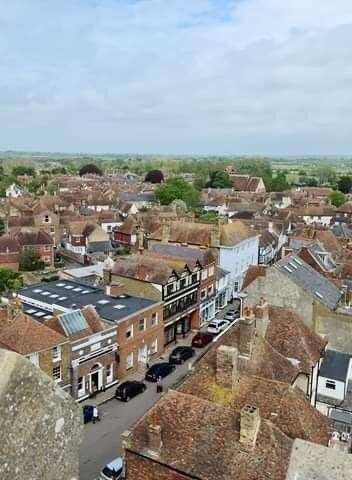 People can now see this view of Market Street from the tower at St Peter's in Sandwich. Pictures Annemarie Huigen