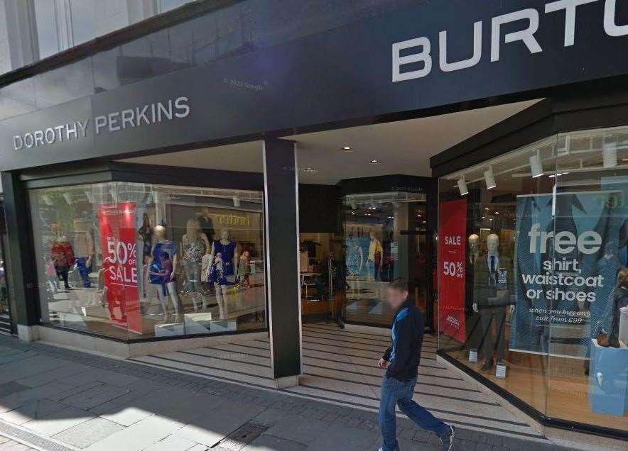 The unit was once home to Dorothy Perkins and Burton. Picture: Google