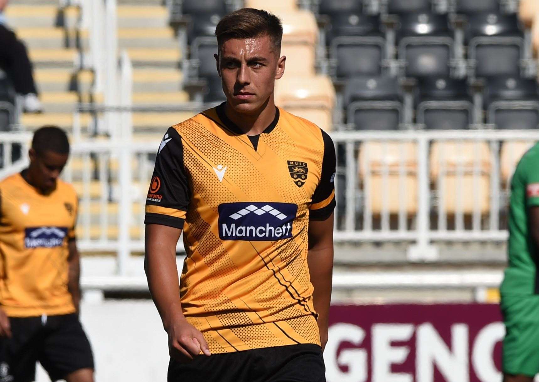Maidstone United midfielder Perri Iandolo has joined Faversham on a one-month loan. Picture: Steve Terrell