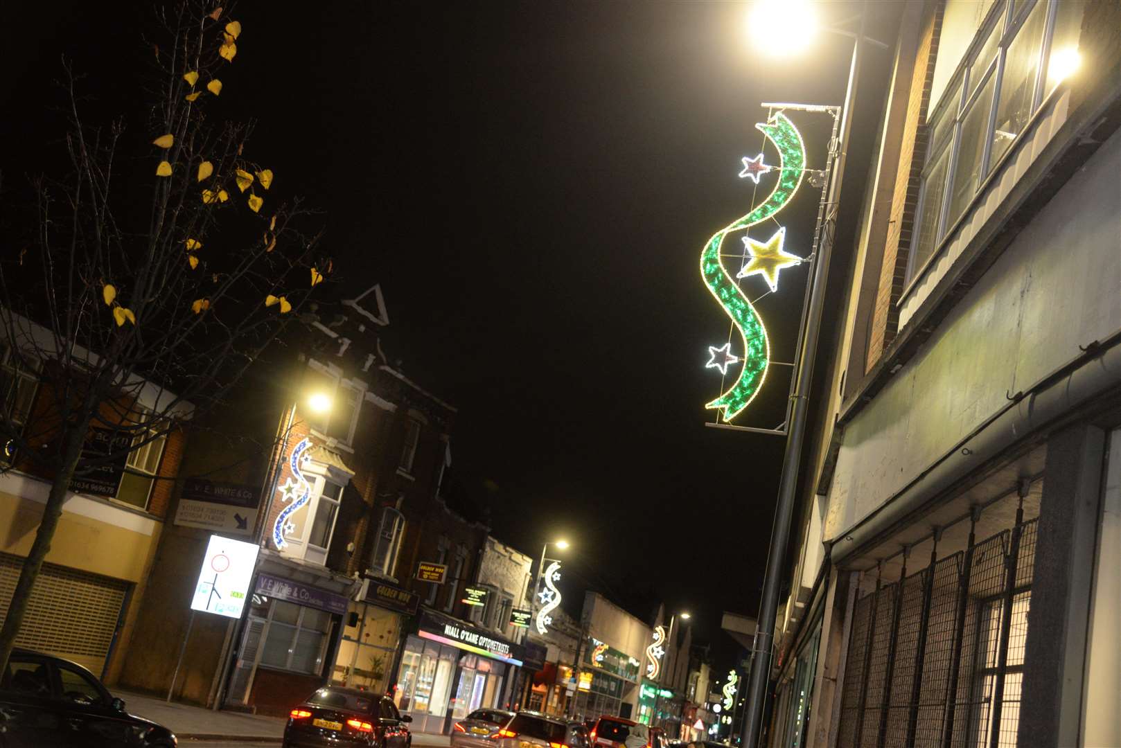 The Christmas Lights in Strood on Friday evening. Picture: Chris Davey