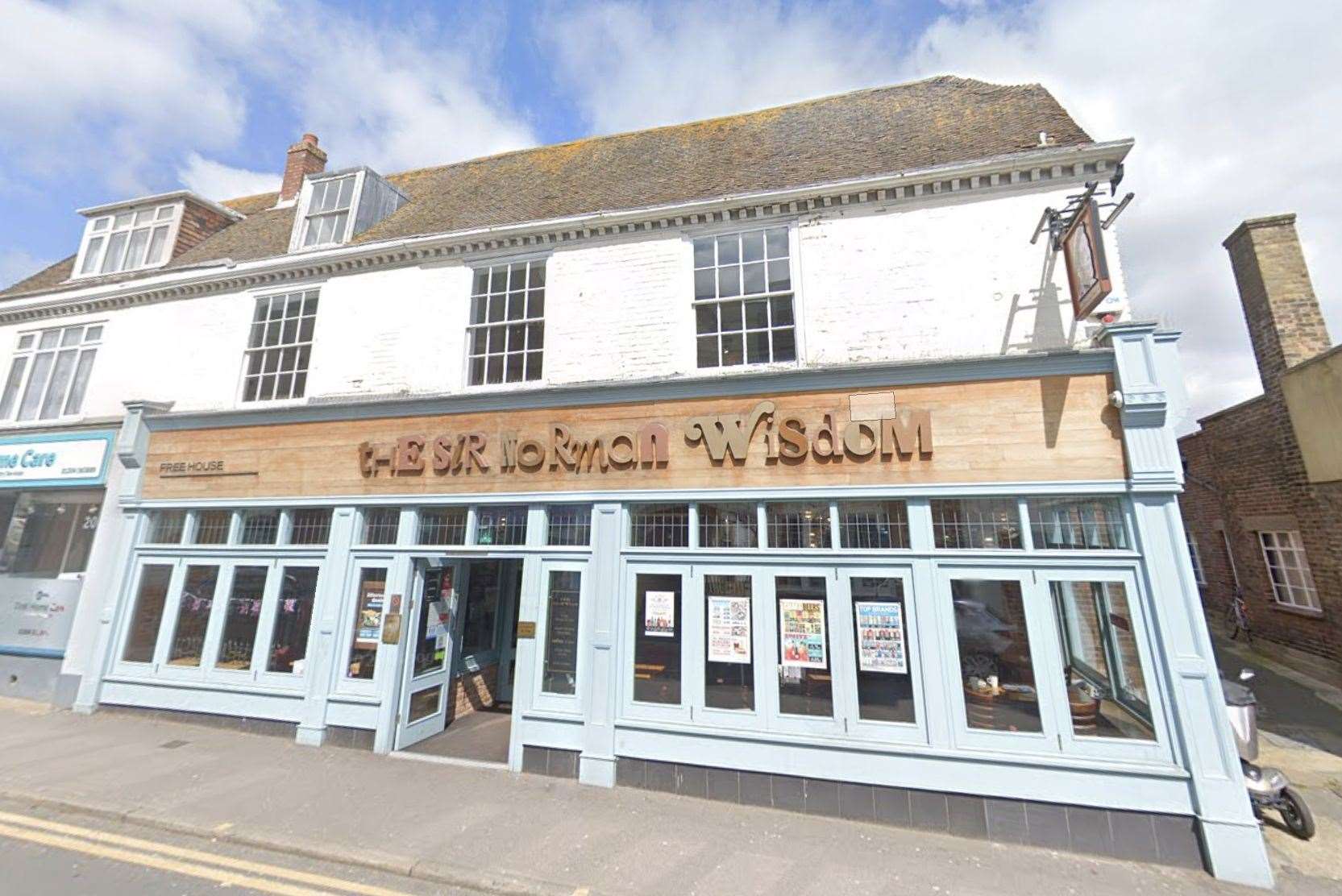 Three of the four assaults committed by Harley Moore took place at The Sir Norman Wisdom Wetherspoon in Queen Street, Deal. Picture: Google Street View