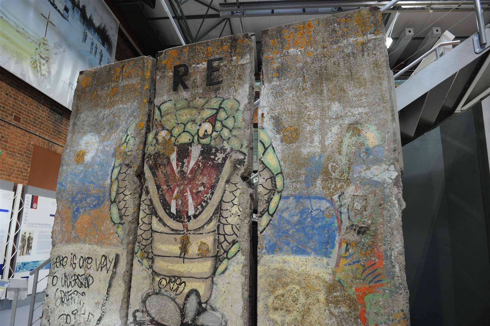 Part of the Berlin Wall pictured at Royal Engineers Museum, Prince Arthur Road, Gillingham. Picture: Steve Crispe
