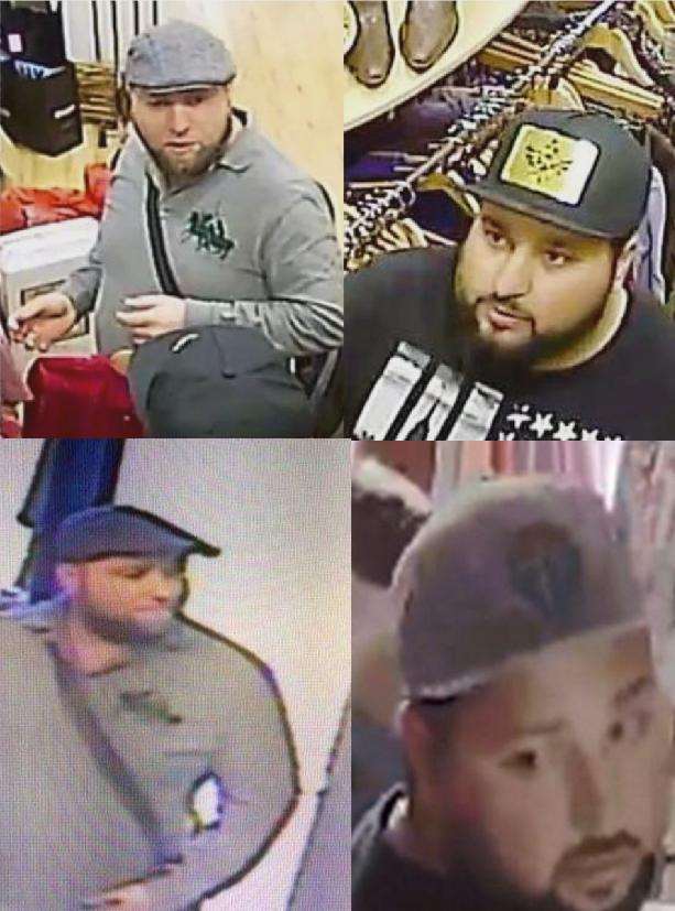 The images above are from the Metropolitan Police in the shop in Wimbledon and the images below are from Kent Police after the thefts in Faversham and Broadstairs.