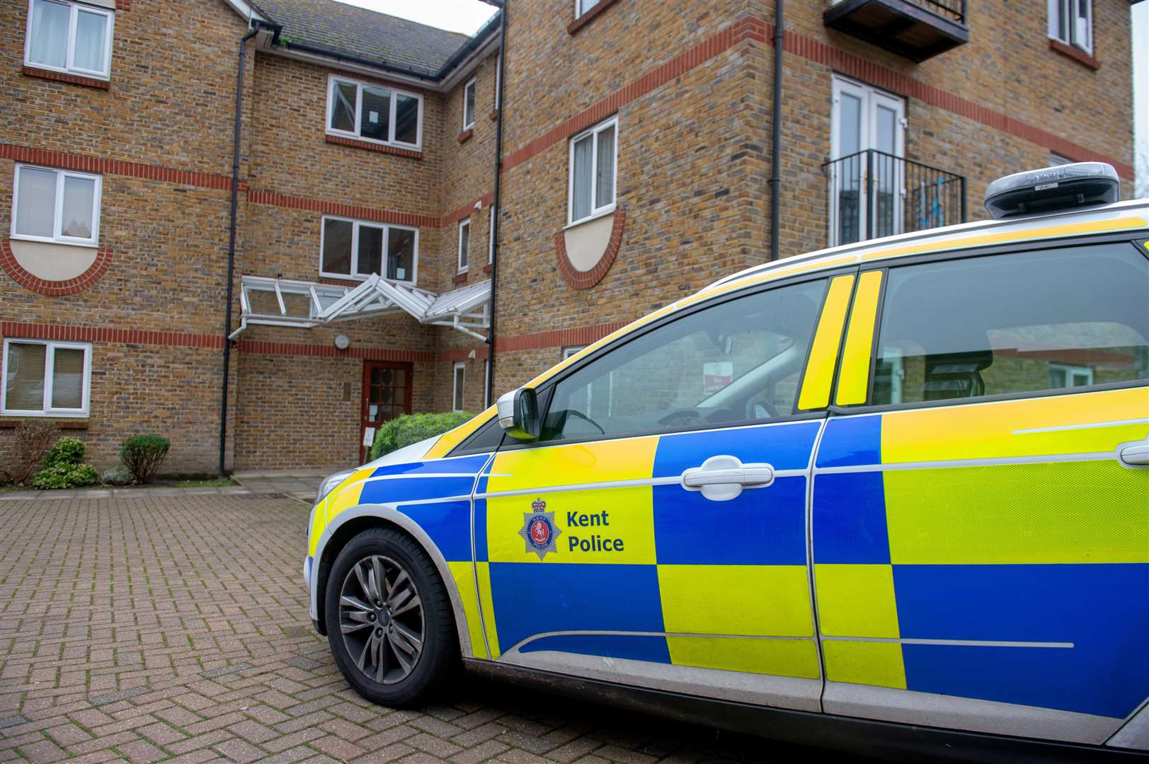 Police attended Kentish Court in Maidstone on Christmas Day