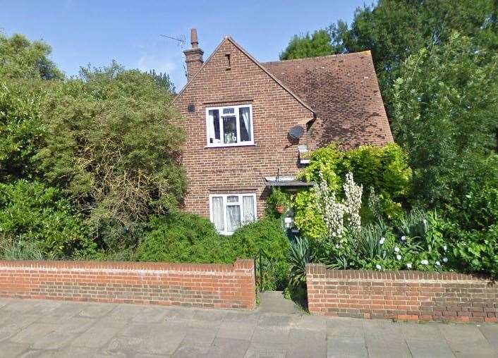 The house - and Elvis poster - pictured on Google Street View in 2009