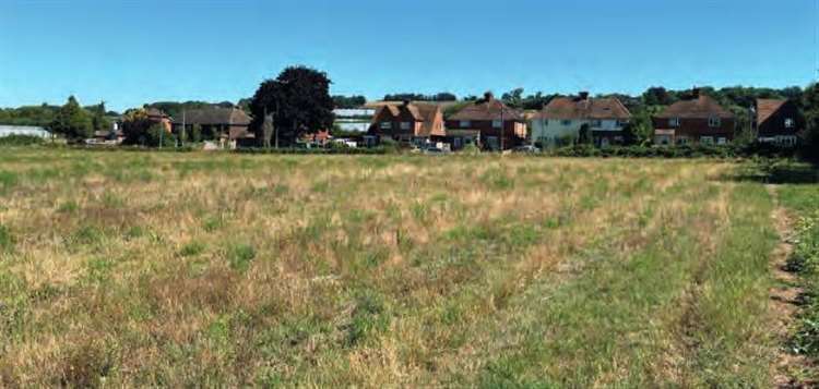 The site for the planned estate is on the western edge of Yalding. Photo: Hallam Land Management and Broadway Malyan