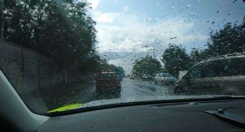 Torrential rain has hit part of Kent today (15448560)
