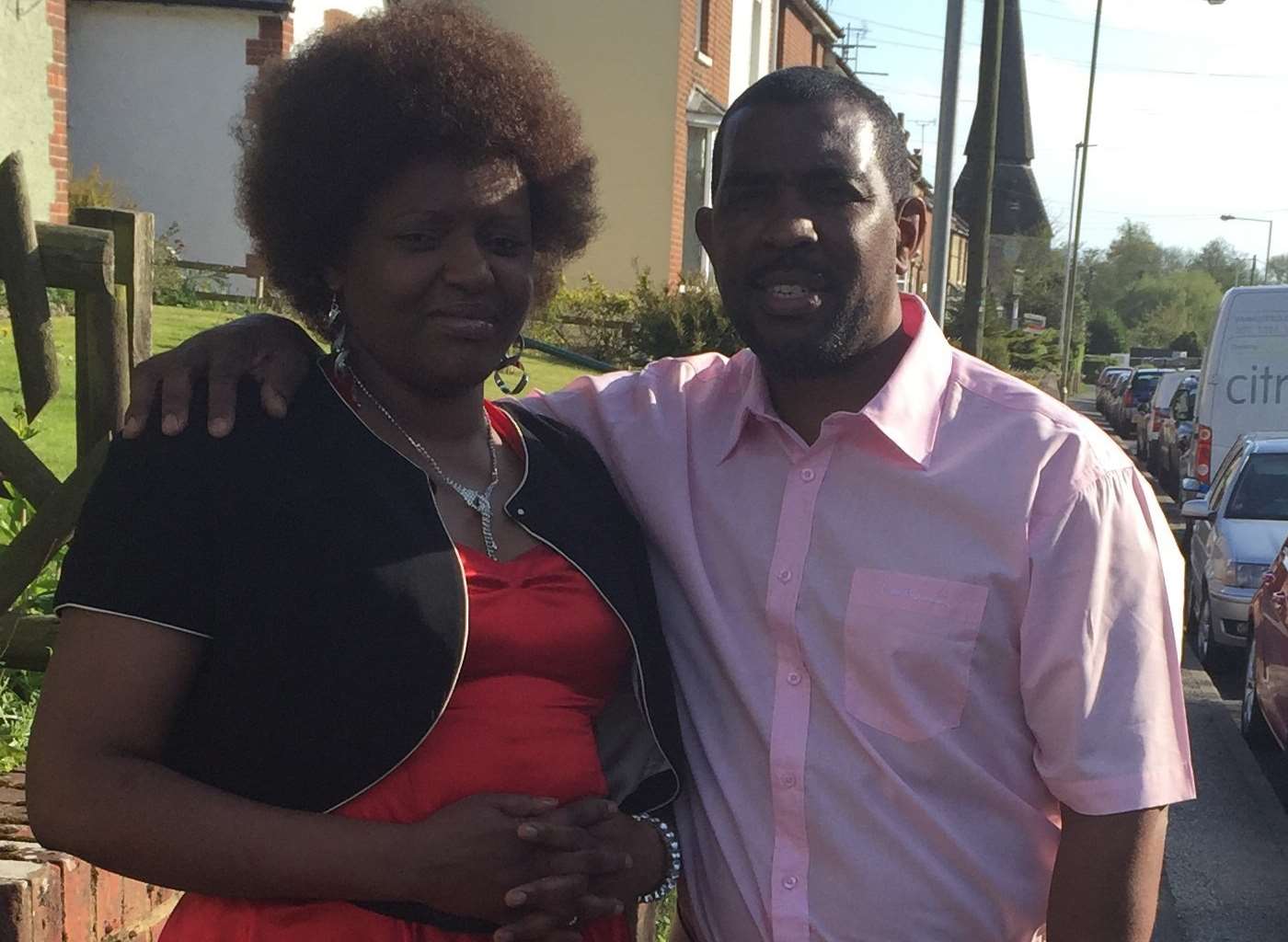 Mildred Matete Hlabi with her husband Moses