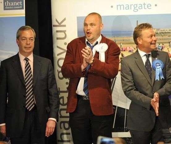 Nigel Farage was defeated in Thanet by current MP Craig Mackinley