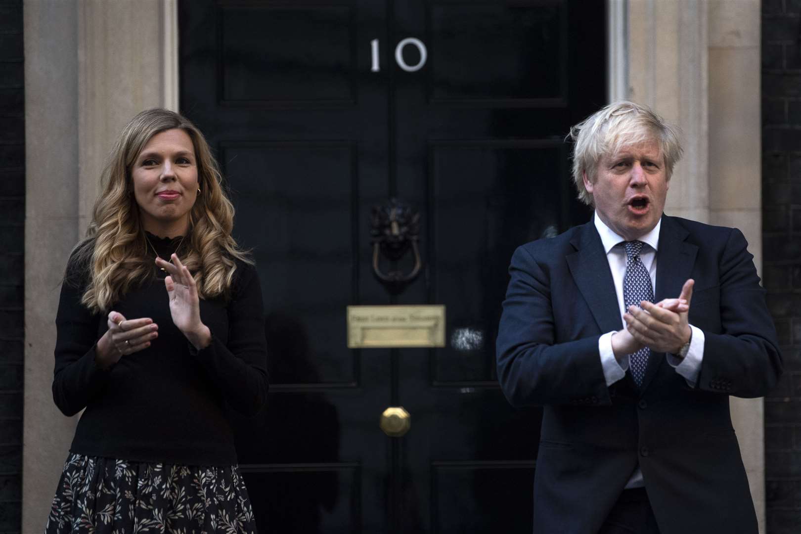The Prime Minister and his fiancee Carrie Symonds live in the Number 11 flat (Victoria Jones/PA)