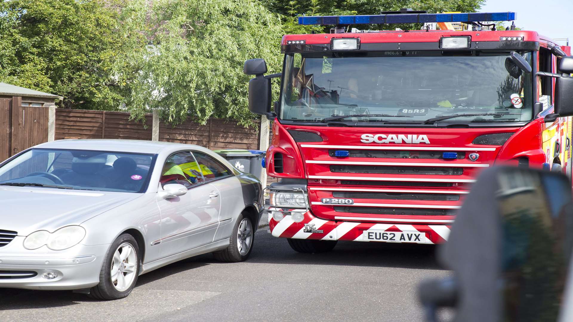 Fire crews are calling on residents to park considerately