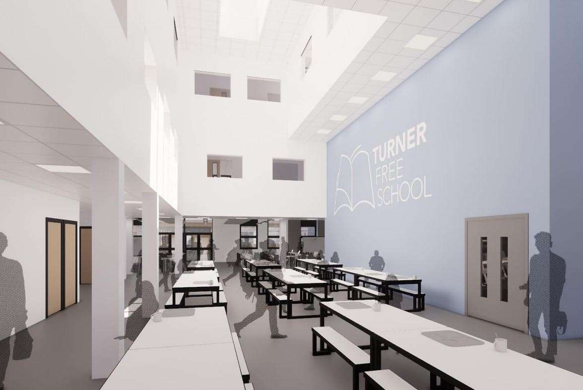 The proposed new dining area. Credit: Turner Schools Trust (10894965)