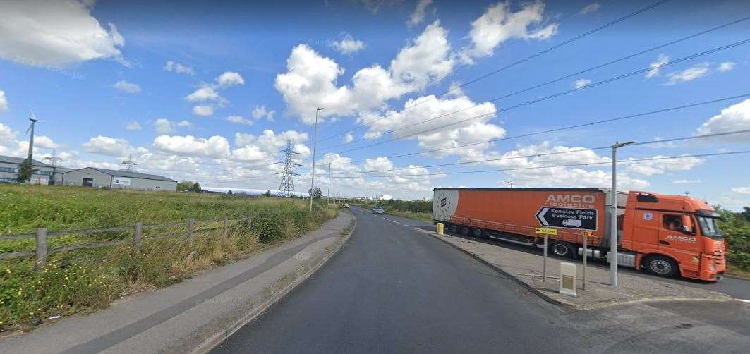 Barge Way, Kemsley, has been used for gatherings of up to 50 vehicles where dangerous driving has been reported. Picture: Google
