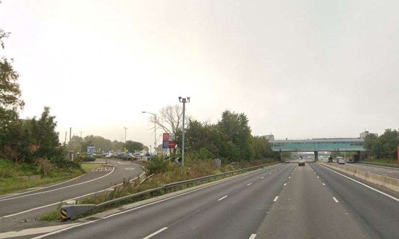 The M6 southbound by Junction 18. Picture: Google Maps