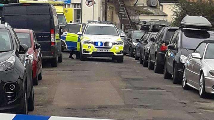 Armed police responded to an address in Terminus Road. Credit: Tobe Leigh