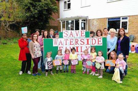 Waterside Family Centre, St Georges House, Church St, Gravesend. Parents, children &amp; staff unhappy with the proposed plans for the Heritage Quarter.